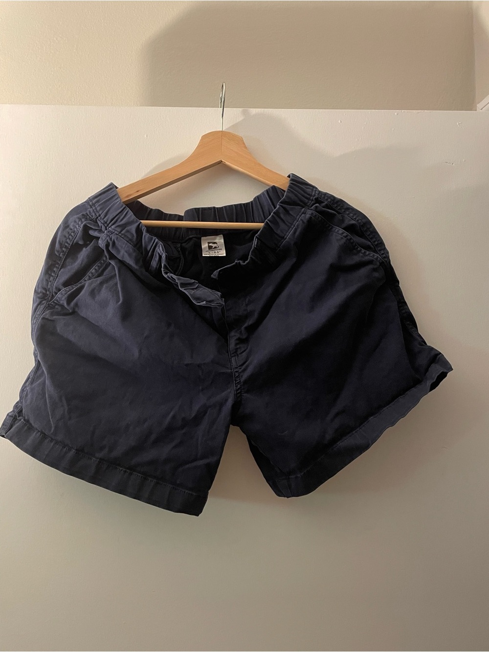Navy Bear Bottom Shorts 5.5”